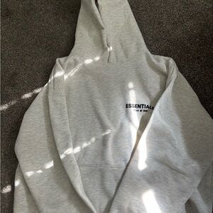 Fear of God Essentials Light Gray  Hoodie